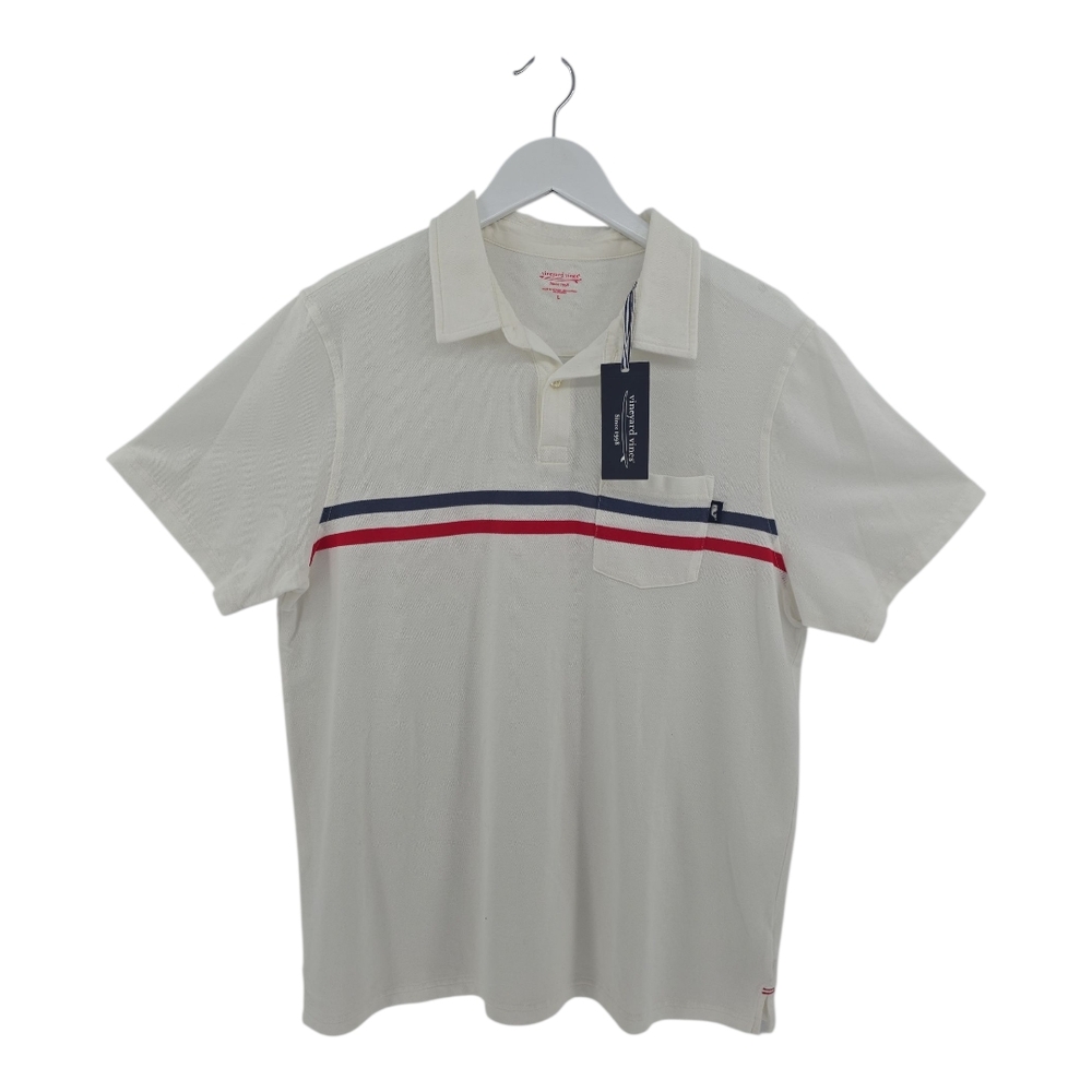 Vineyard Vines NWT Men's Classic Polo in White Retail $89.50